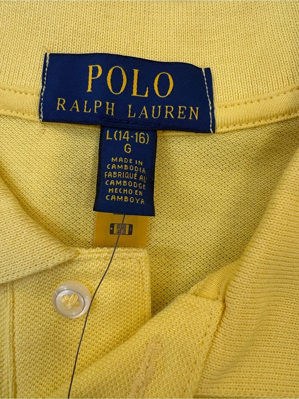 Polo by Ralph Lauren Yellow Paint-Splatter Short-Sleeve Polo